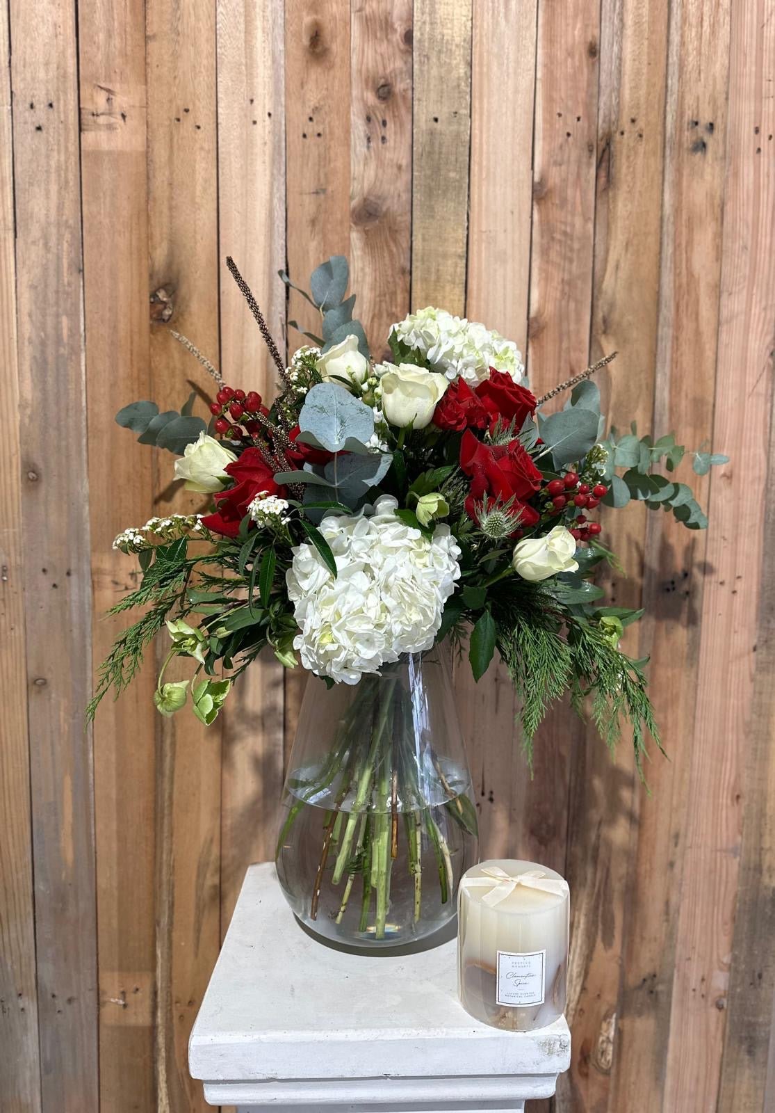 Christmas Flowers in Vase